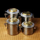 CG-11 высокое качество сигаретысигары увлажняющий с гигрометром из нержавеющей стали кофе в зернах банка для хранения отправить увлажняющие таблетки