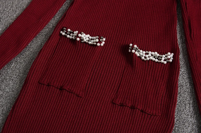 ALPHALMODA новое женское ажурное осеннее трикотажное платье с длинными рукавами, облегающее женское элегантное эластичное платье