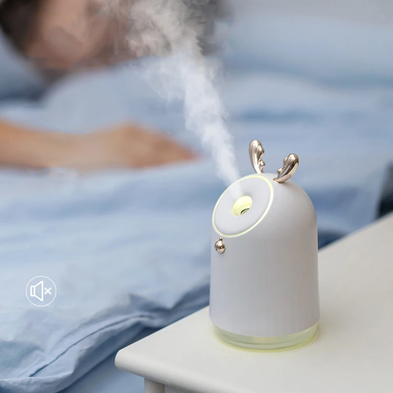 

Battery Air Humidifier Aromatherapy Oil Diffuser USB Air Purifier Rechargeable Mini Humidifier Car Charger Mist Maker LED Lights