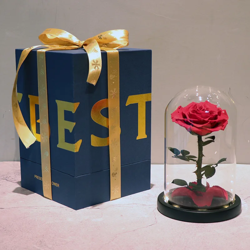 

Стеклянная крышка Little Prince, креативная Подарочная коробка на День святого Валентина, Заводская вечная роза, подарок