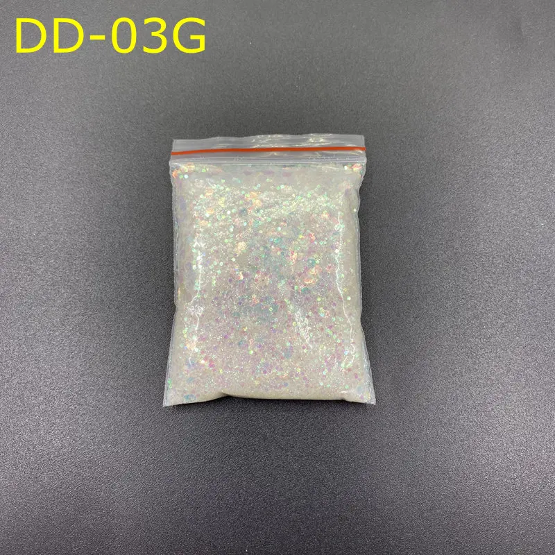 

20g/bag Mermaid Glitter Flakes Sparkly 3D Hexagon Holographic UV Gel Varnish Nail Tips Glitter Powder DIY Nail Art Decoration