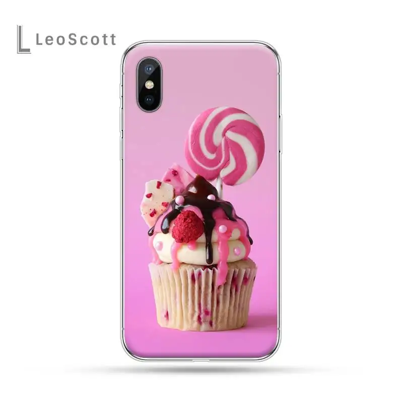 

Cute Cupcake Colorful Cup cake dessert Phone Case for iPhone 11 12 pro XS MAX 8 7 6 6S Plus X 5S SE 2020 XR