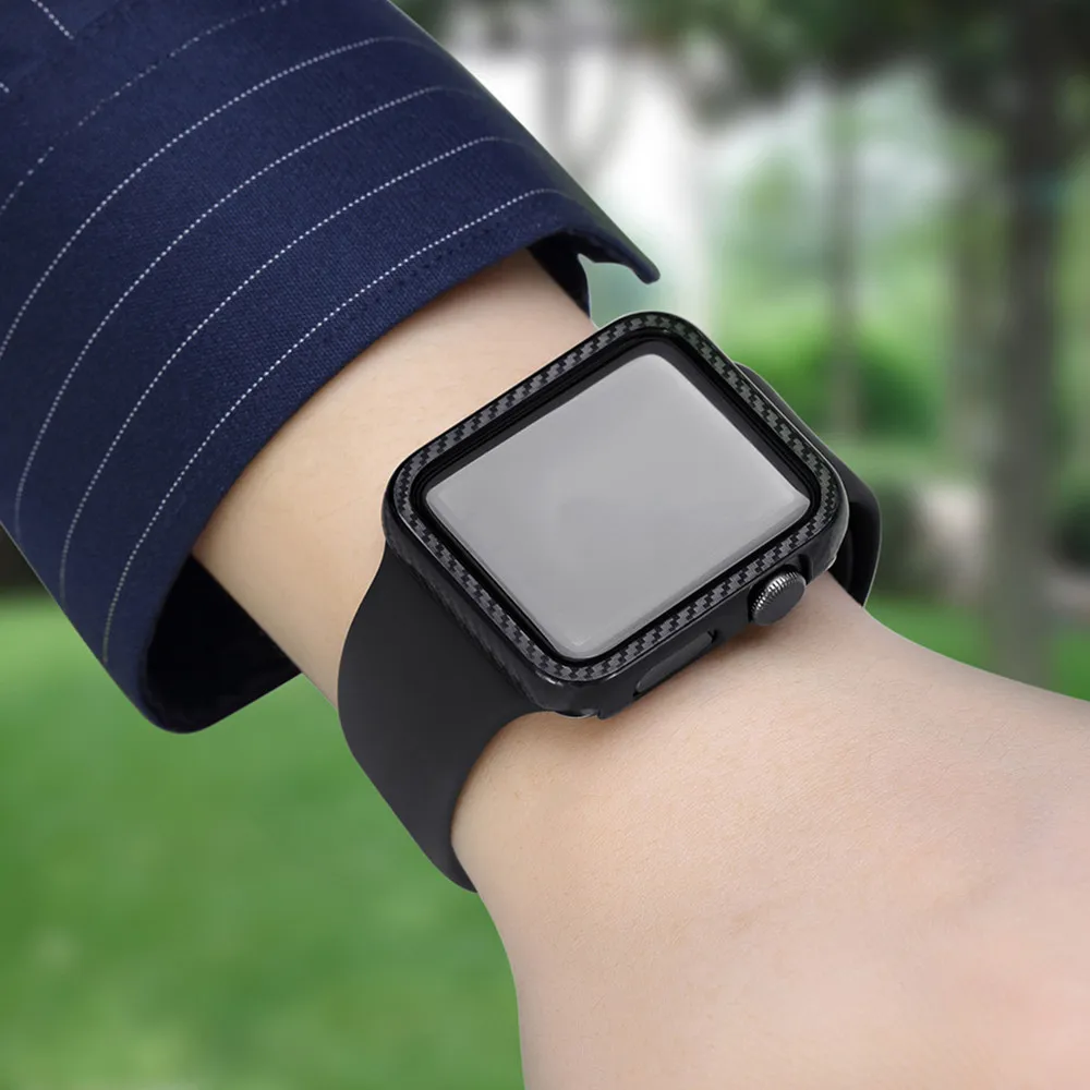 Чехол для apple watch чехол для apple watch 4 3 5 2 часы 44 мм/40 мм APEL watch iwatch 42 мм 38 мм защитная рамка углеродная крышка
