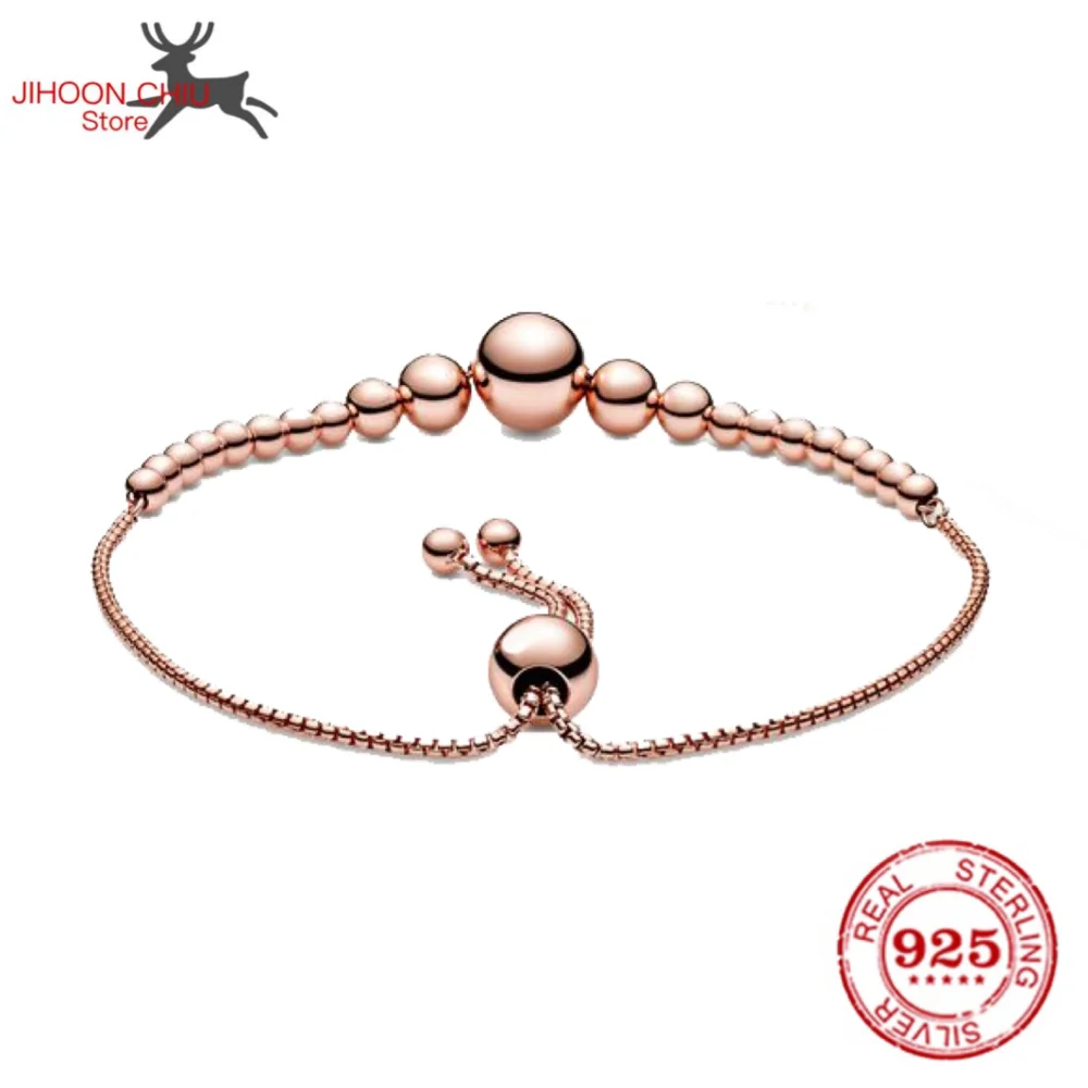 

Hot Sale 100% 925 sterling silver bracelet for women Fit authentic original Pan Charm chain Snake bracelet classic DIY jewelry