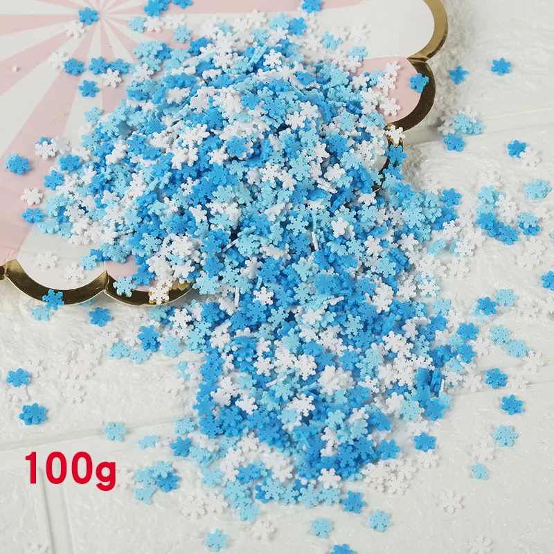 A2205 100g/lot Fimo Polymer Clay Sprinkles for Slime Heart Round Snowflake Star Slices Fake Cake Dessert Decoration DIY Nail Art Craft - Цвет: A2205