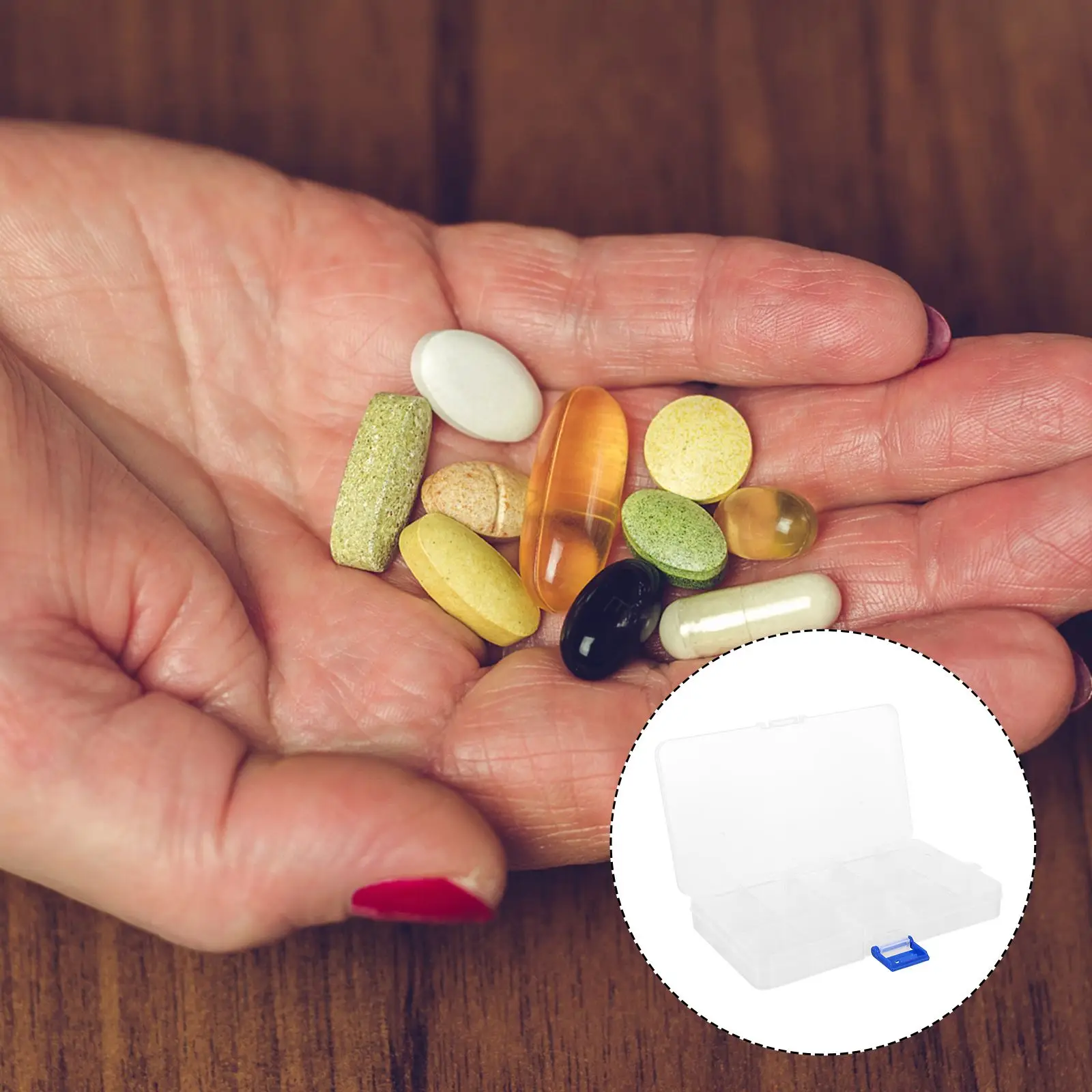 

5pcs Portable Creative Practical Medicine Boxes Storage Holders for Home Outdoor