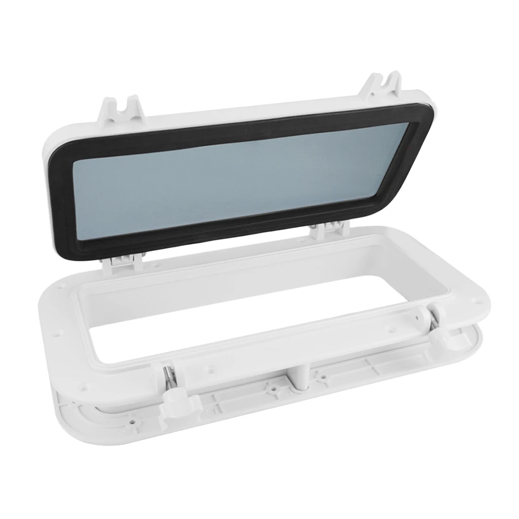 

2 Pieces Boat Yacht Rectangle Opening] Porthole 320x120mm Replacement Window