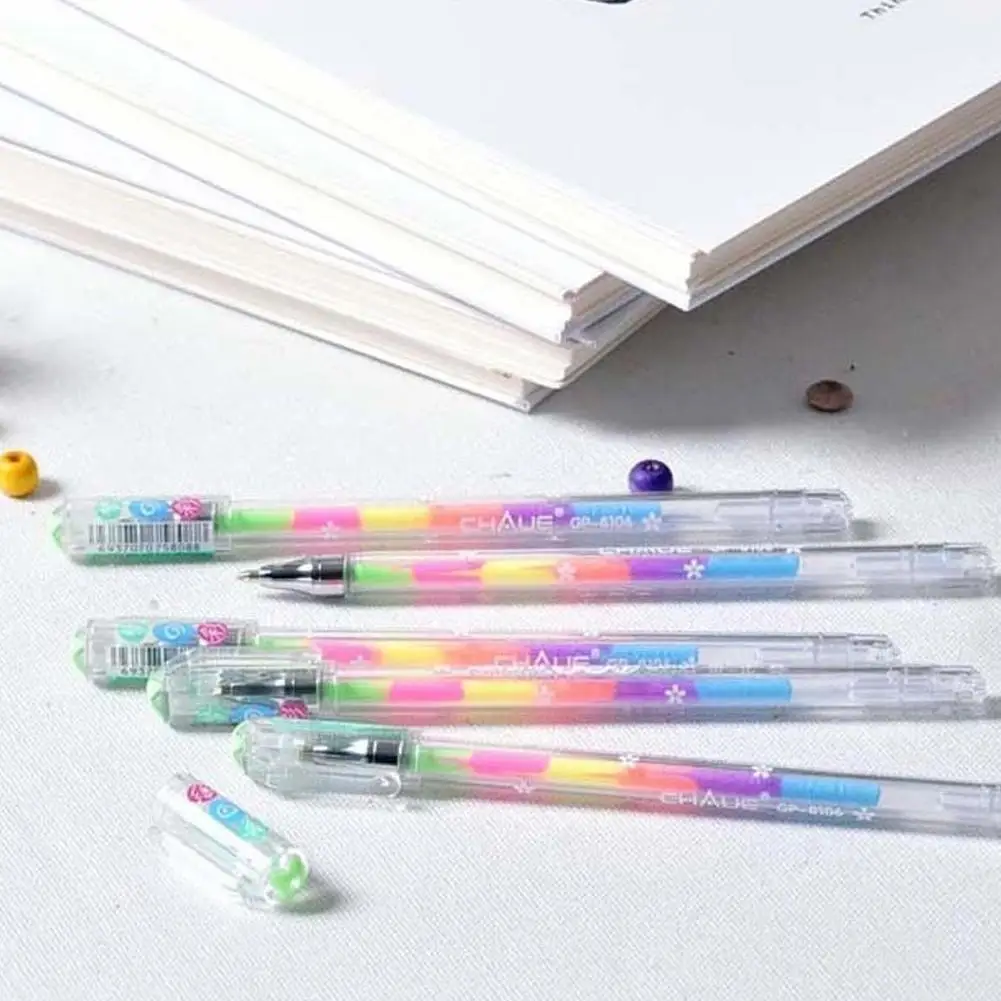 

1 PC Rainbow Large-Capacity Water Chalk Water-Based Pen Highlighter Pen Rainbow Gradient Pen School Office Supply Student Gift
