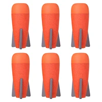 3pcs 6pcs eva hollow foam dart missile for nerf grenade blaster drop shipping orange head grey sponge