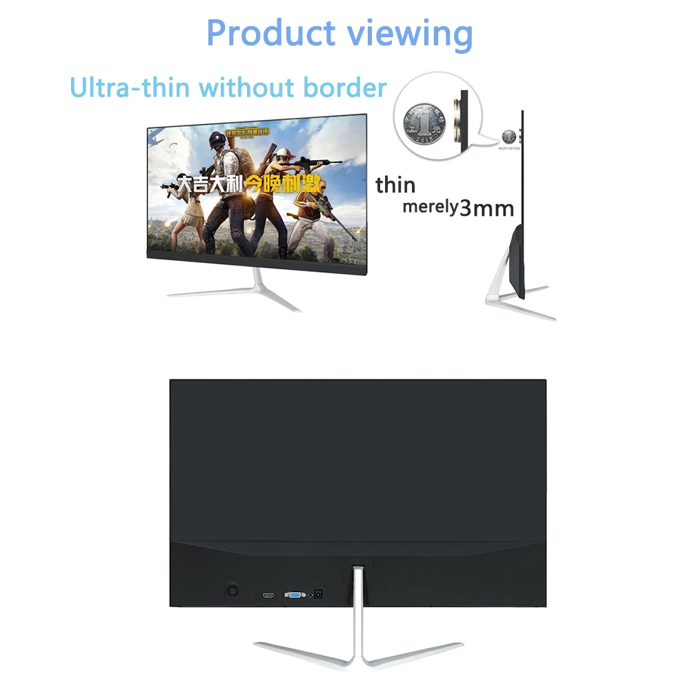Монитор 24 дюйма светодиодный Уход за глазами монитор-24 Full HD ips ультра-тонкий без