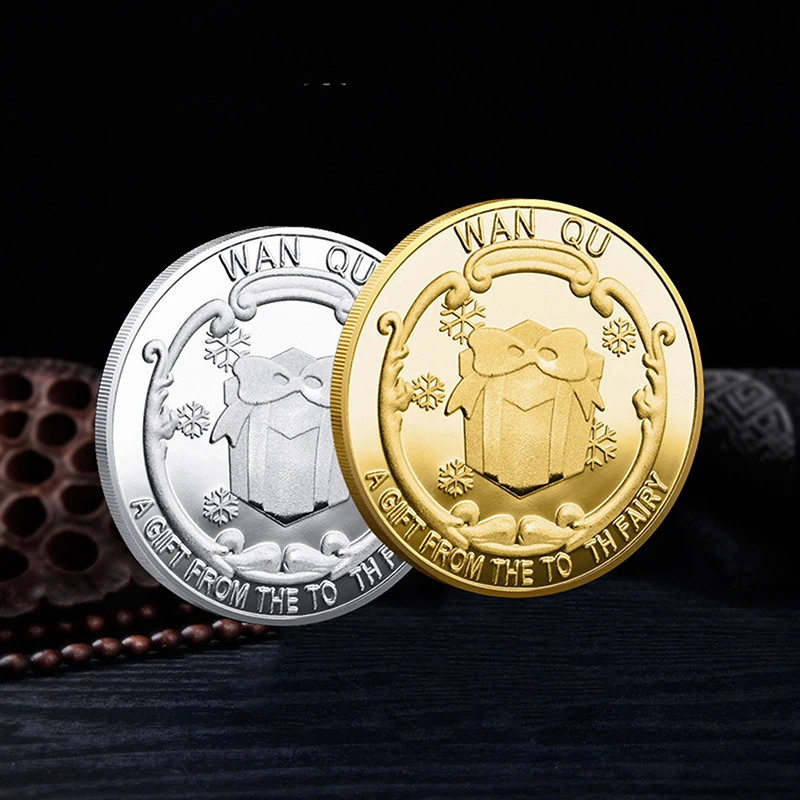 

1pc Tooth Fairy Gold Plated Commemorative Coin Creative Kids Tooth Change