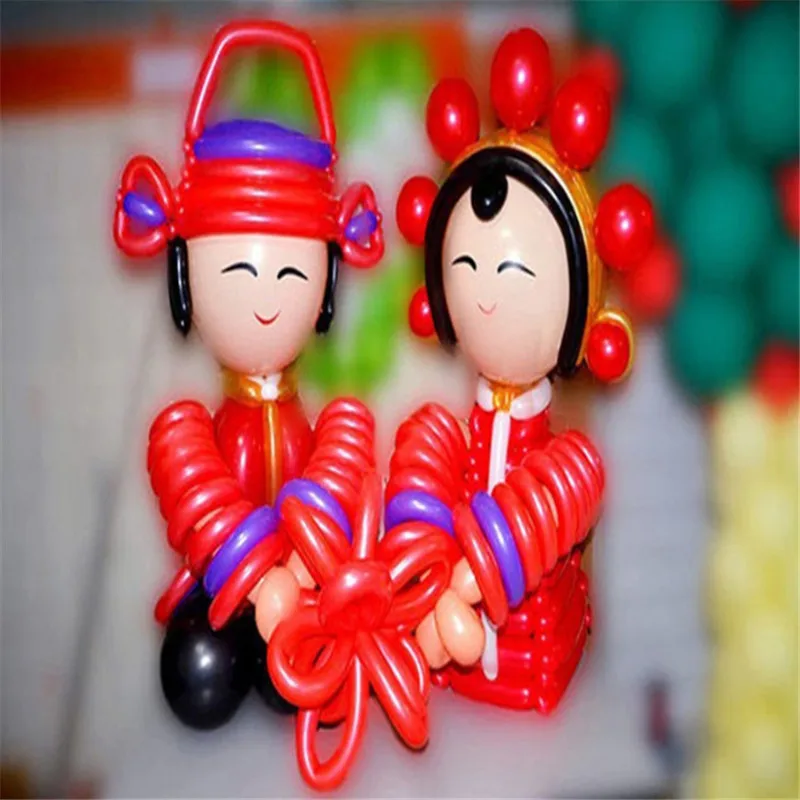 10 шт./пакет длинные животных смешанный цвет завязывание изготовление шары