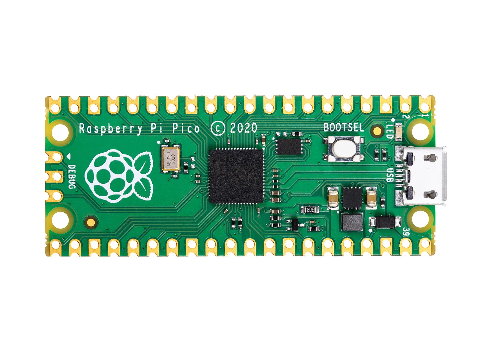 Raspberry Pi Pico крошечная быстрая и универсальная плата микроконтроллера с гибкими