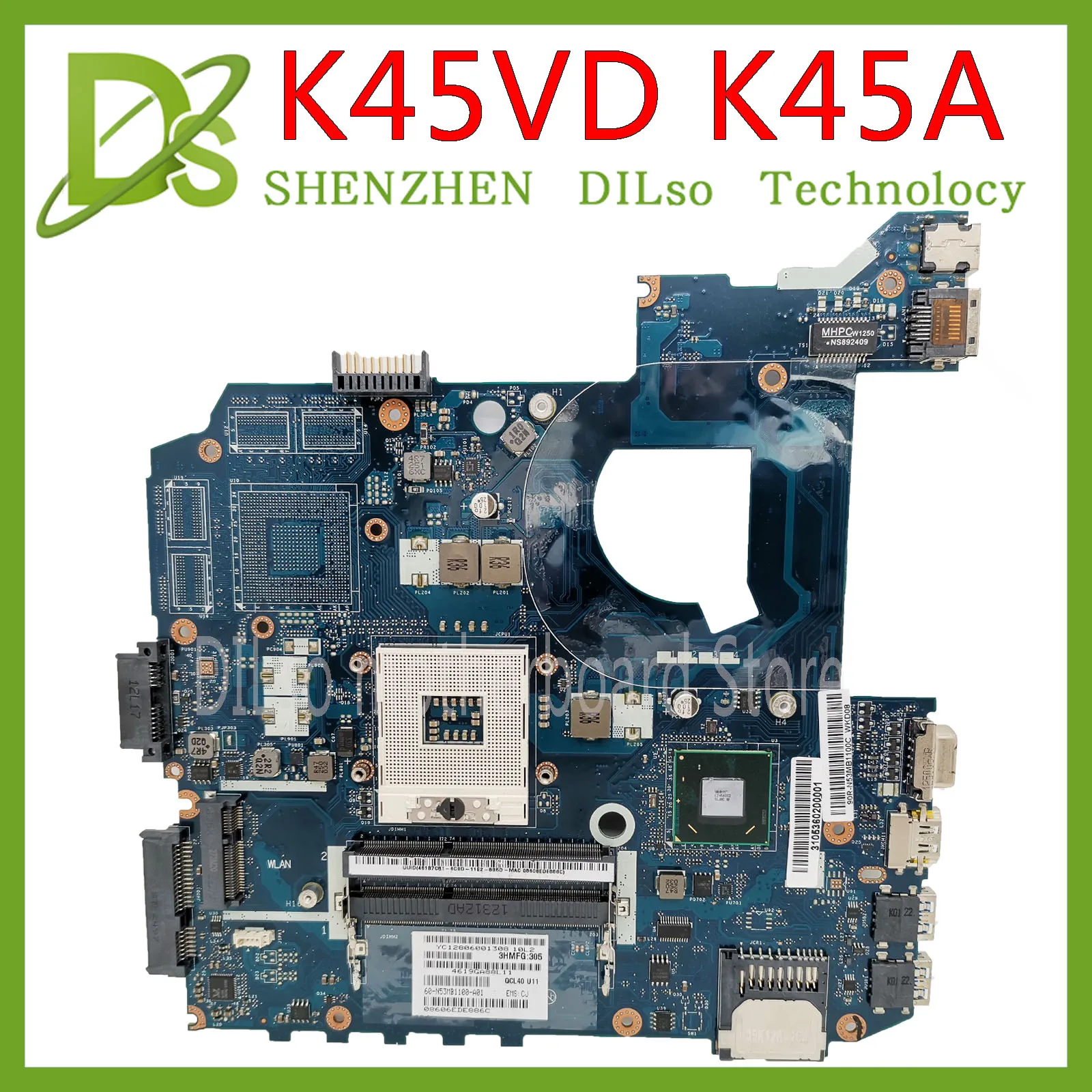KEFU LA 8221P для ASUS K45A K45VD A45V K45VM K45VS A85V материнская плата GM оригинальная Тест|motherboard