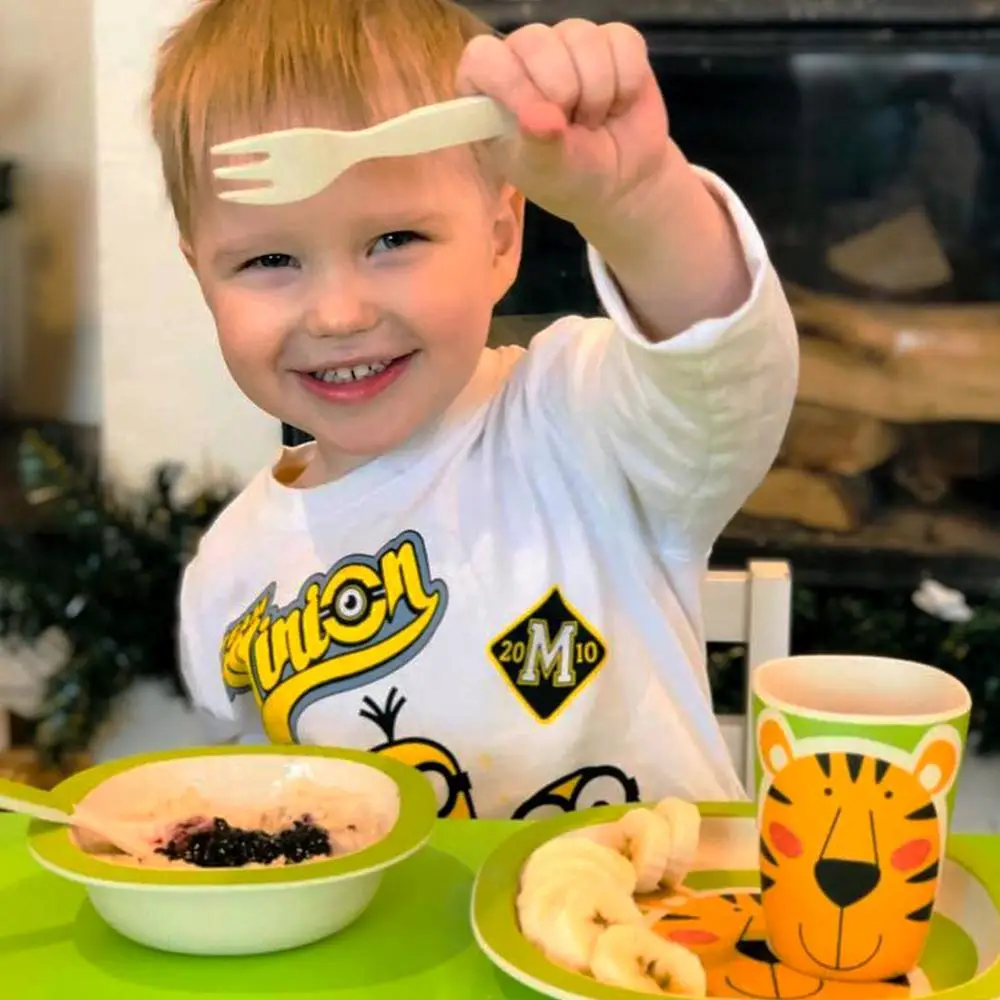 FISSMAN бамбуковое волокно детская чаша Экологичные наборы посуды для детей