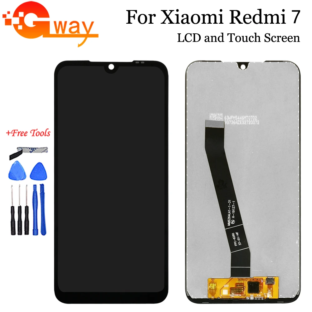 6 26 &quotдля Xiaomi Redmi 7 ЖК дисплей сенсорный экран дигитайзер сборка для Redmi7 красный