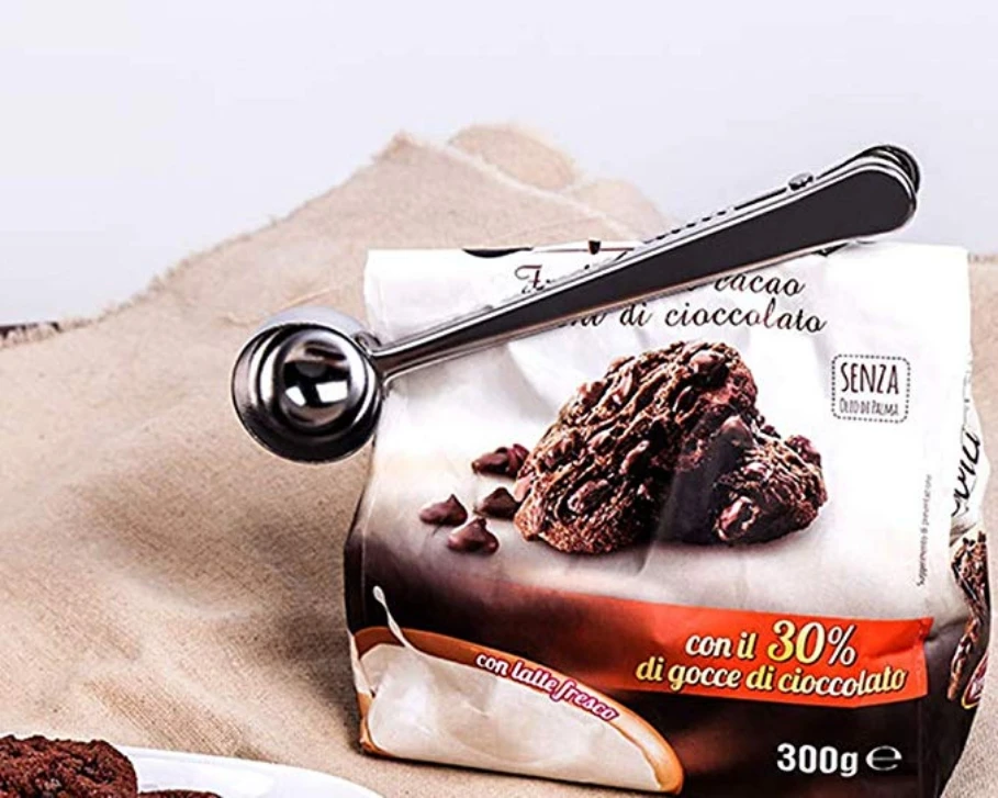 Кофейная ложка из нержавеющей стали с запечатанной ложкой для молочного порошка