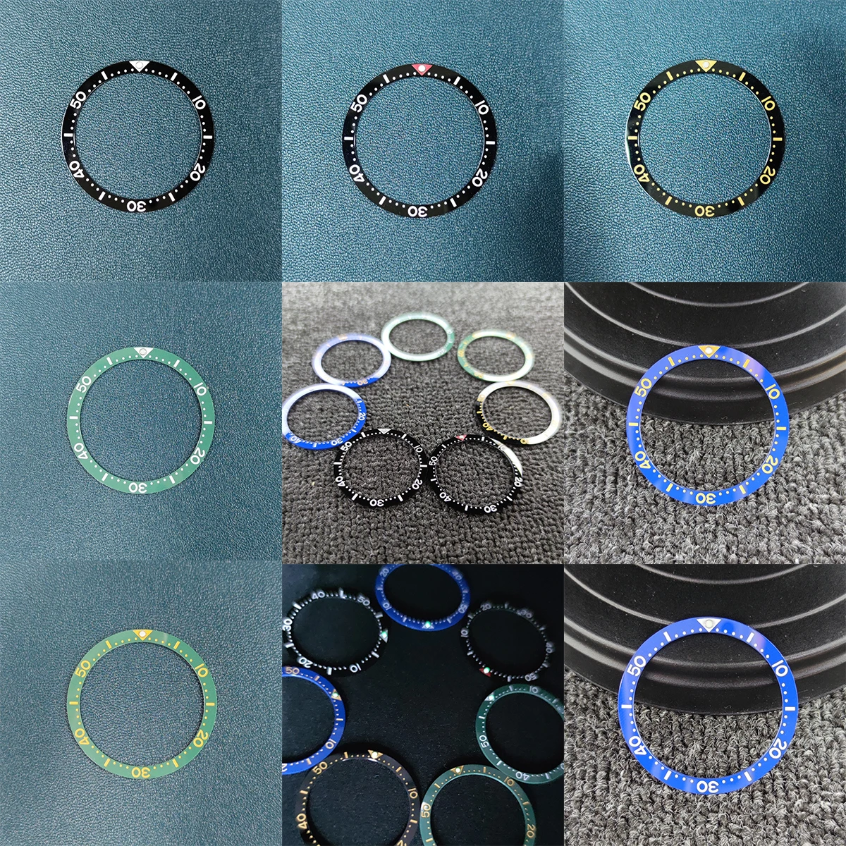 

Кольцо для часов с керамической рамкой 38 мм, зеленое, светящееся, подходит для наручных часов SEI KO, аксессуары для часов