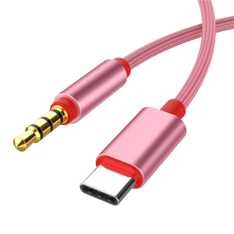 Аудиокабели USB Type C для автомобиля AUX разъем 3 5 мм Женский кабель динамика