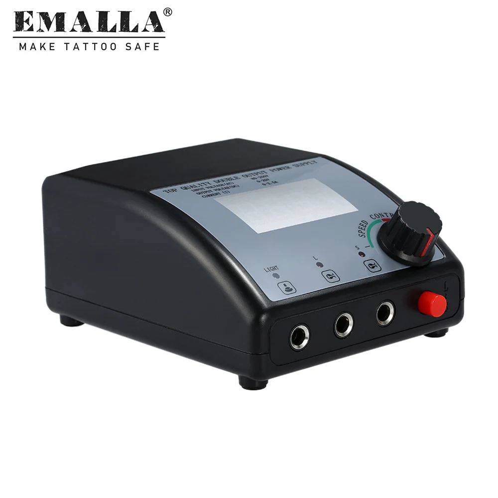 Горячая двойная Выходная цифровая Татуировка источник питания для тату машины