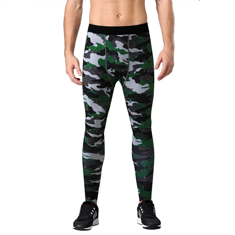 Мужские компрессионные штаны камуфляжные беговые Baselayer крутые сухие спортивные колготки леггинсы для спортзала для игры в баскетбол Велоспорт Йога Пешие прогулки