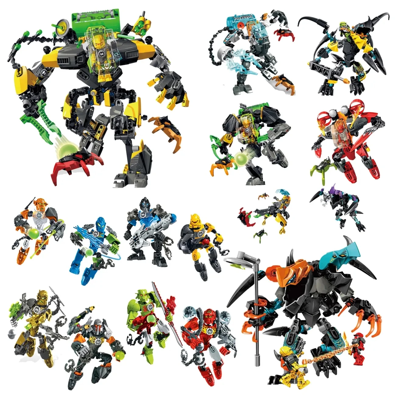 

Hero Factory Mech ROCKA BULK BREEZ Furno STORMER FROST BEAS EVO AQUAGON Naz PO Stringer Figures Building Blocks Bricks Kids Toy