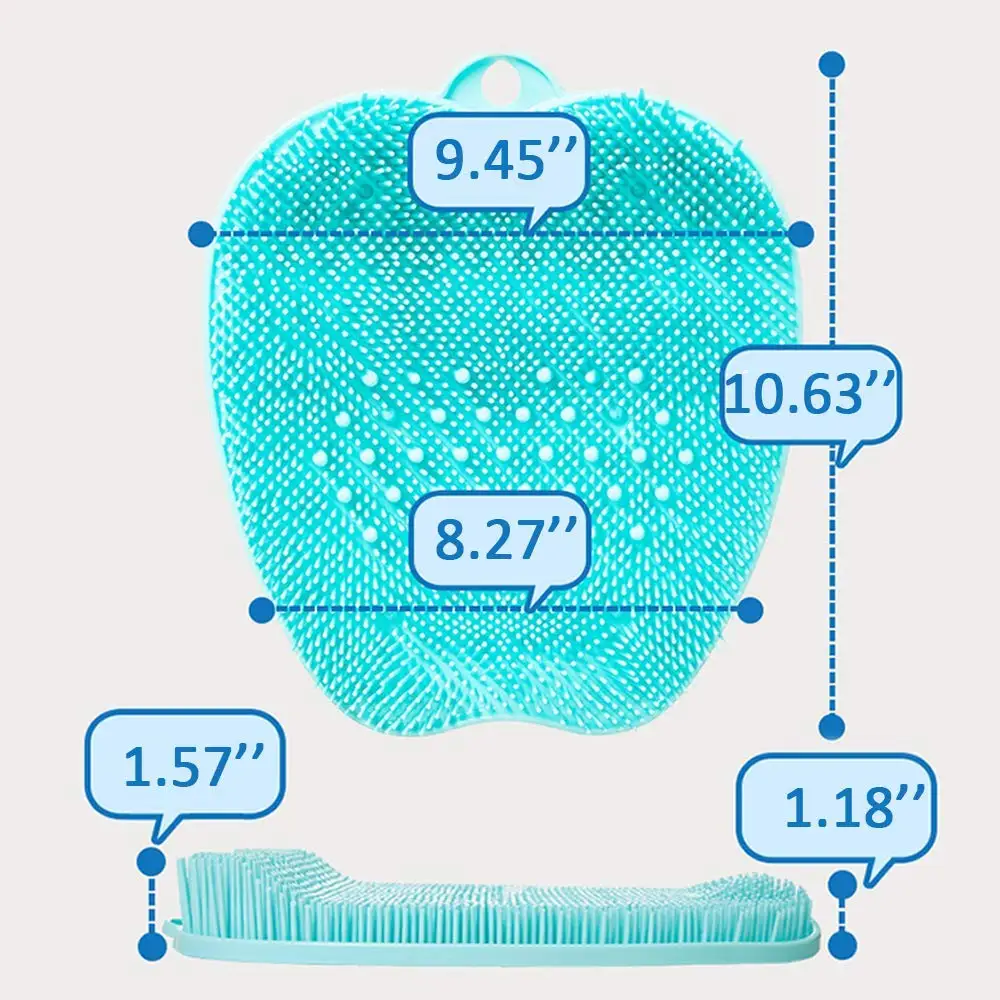 foot massager shower foot scrubber cleaner for shower with non slip suction cups for exfoliate dead skin foot massage free global shipping