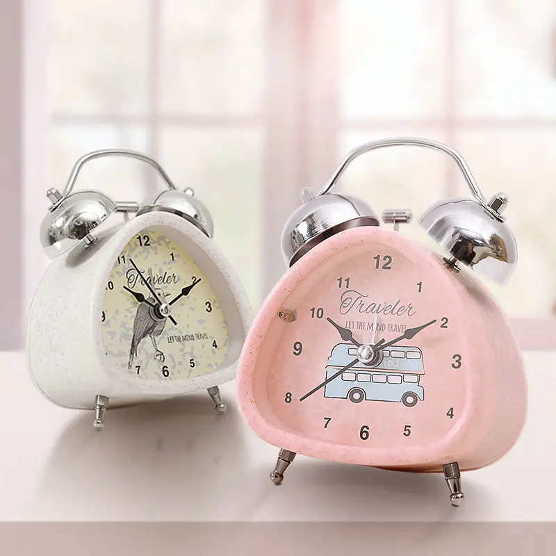 

Alarm Clock Student Simple Dormitory Loud Silent Alarm Clock Creative Luminous Children Bedroom Simple Clock Small Alarm Clock