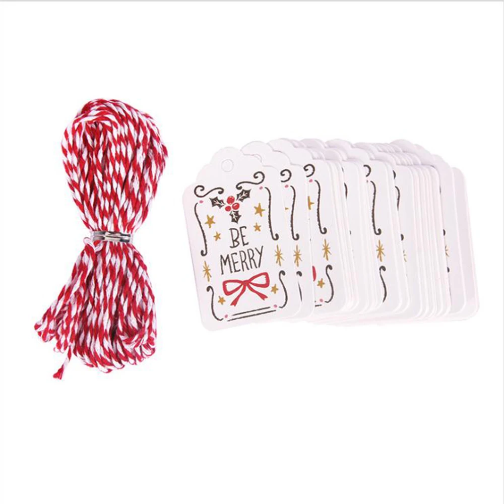 50 шт. 4X7 см с Рождеством сделай сам уникальные подарочные бирки бирка маленькая