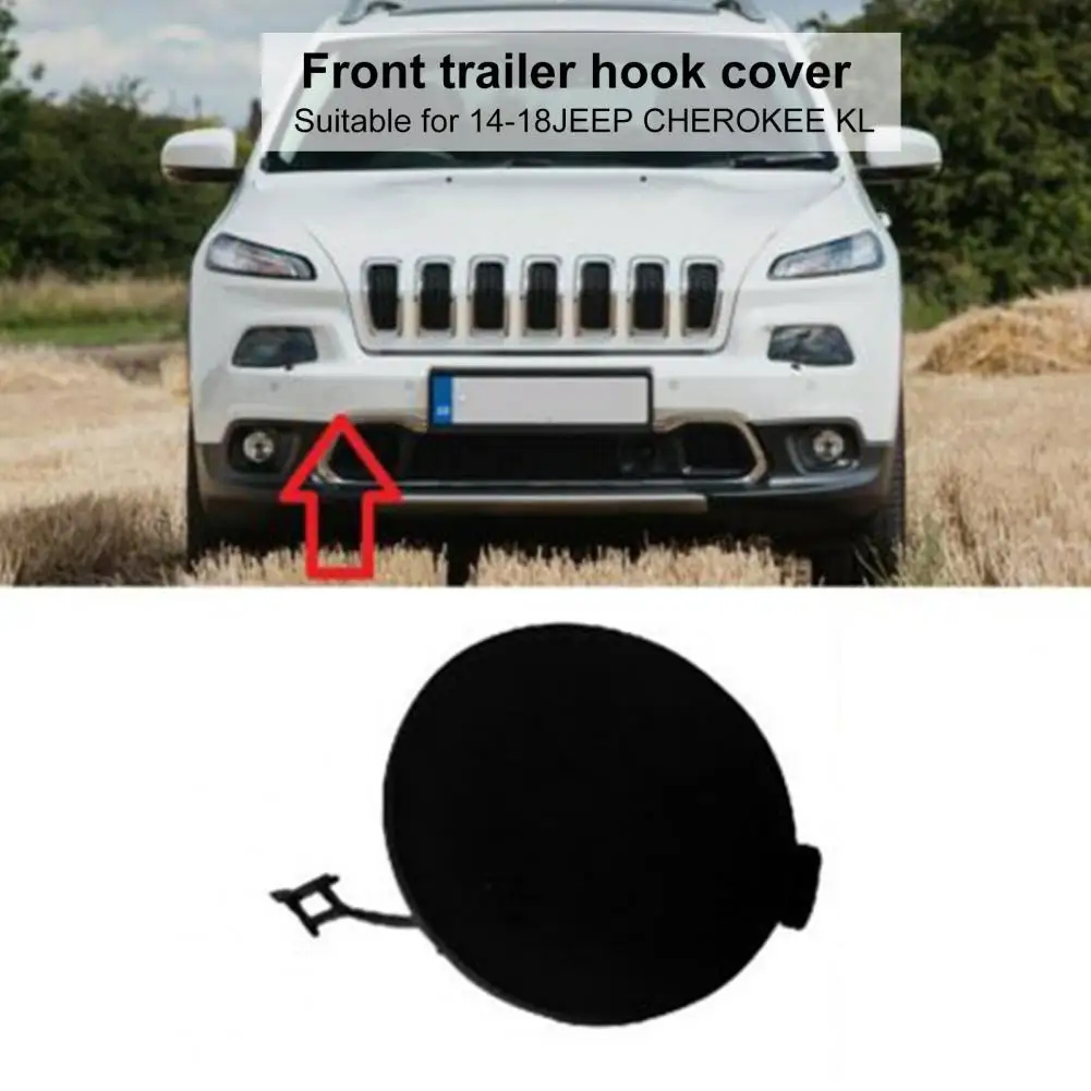 

50% Hot Sales!! Protective Cover Protector Dustproof ABS Car Front Tow Hook Cover 5NJ61TZZAC for Jeep