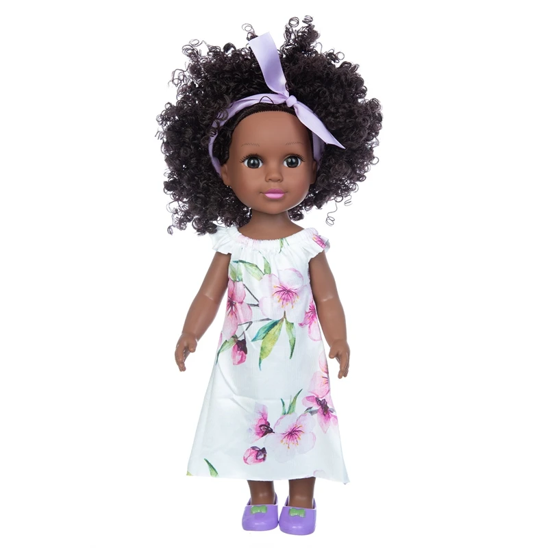 

2020 New 14inch Black doll Movable Joint Toy Christmas Best Gift For Baby Girls Mini Cute Explosive hairstyle Doll Children