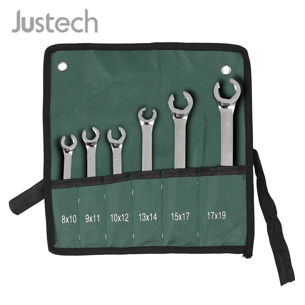Набор гаечных ключей Justech 6 шт. набор из хром ванадиевой стали 8 19 мм для автомобиля