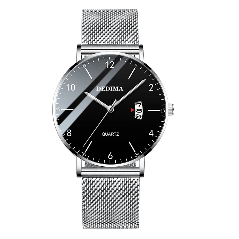 2020 Minimalist Men's Fashion Ultra Thin Watches Simple Men Business Stainless Steel Mesh Belt Quartz Watch Relogio Masculino enlarge
