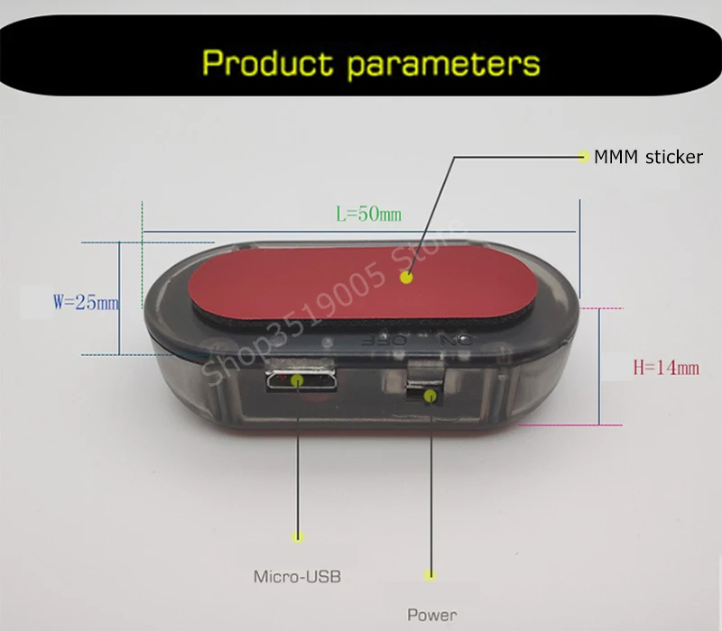 Автомобильные светодиодные светильник йки на солнечной энергии с имитацией