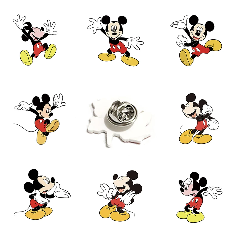 Заколка на лацкан Микки Маус и Дональд Дак | Украшения аксессуары