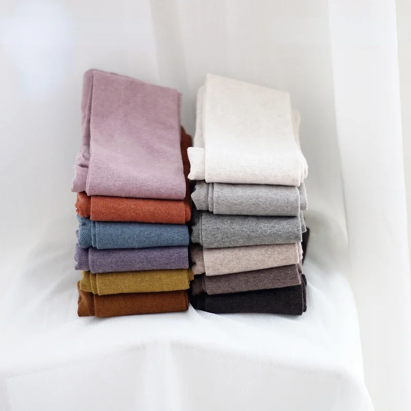 Колготки женские из чесаного хлопка японские микро-давления антипиллинговые