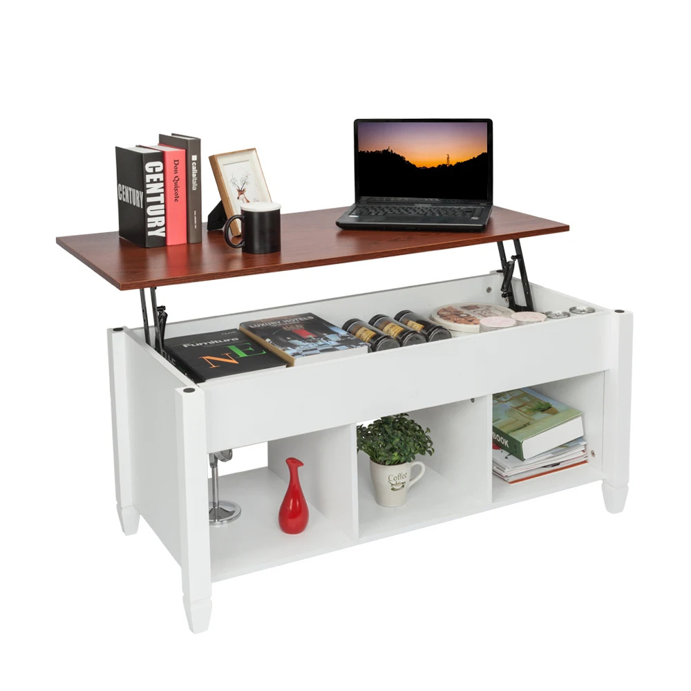 

Lift Tops Coffee Table Modern Furniture Hidden Compartment and Lift Tabletop