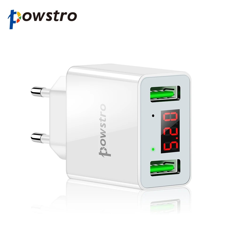 Зарядное устройство для телефона с 2USB портами и светодиодным интеллектуальным