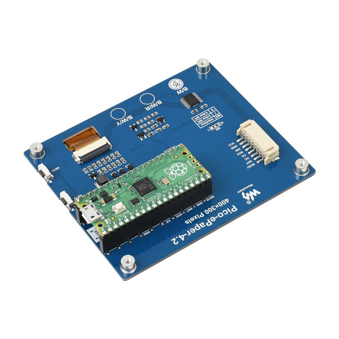 4 2 дюймовый E-Ink модуль дисплея для Raspberry Pi Pico 400 × 300 черный/белый шкалы серого