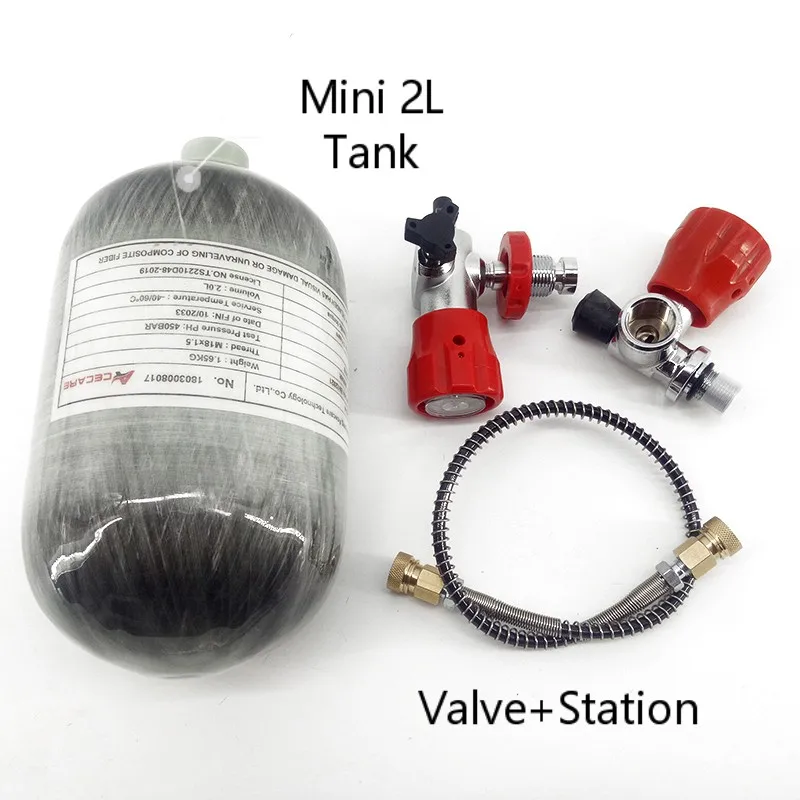 AC5020 цилиндр Hpa Воздушный Танк Мини 4500Psi 2L Pcp страйкбол охота Подводное Пейнтбол дайвинг бутылка Pcp воздушная винтовка подводный пистолет
