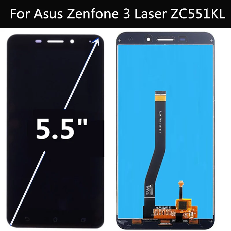 Проверено! ЖК-дисплей и сенсорный экран для Asus Zenfone 3 Laser ZC551KL Z01BD | Мобильные