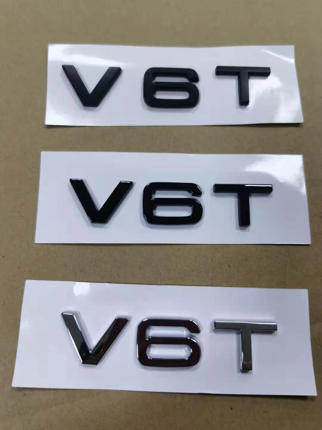 1 х хромированный глянцевый матовый черный АБС V6T Эмблема для кузова автомобиля