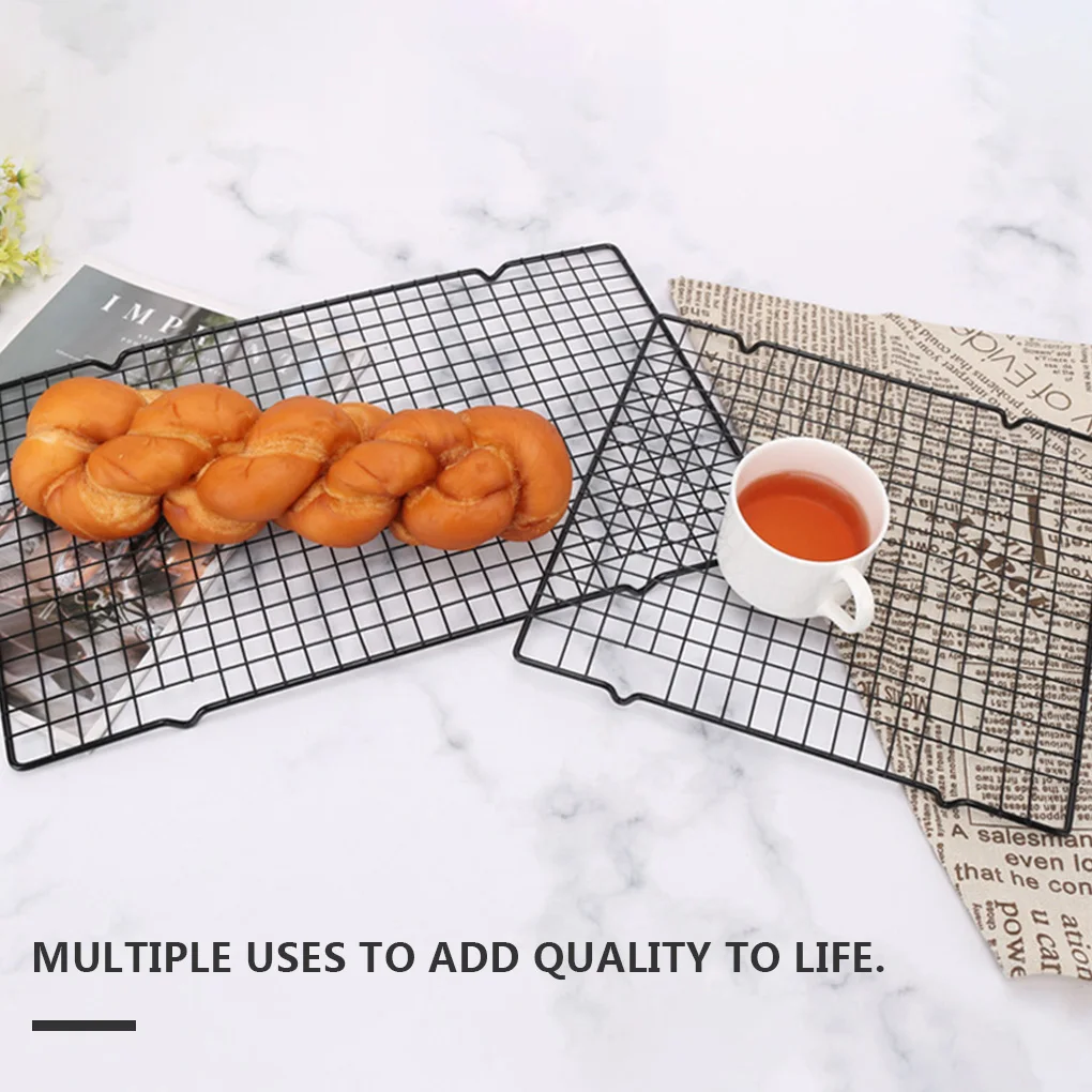 Baking Cake Cooling Rack Bread Grill Non Stick Barbecue Net Cookies Drying Stand Kitchen Tool | Дом и сад