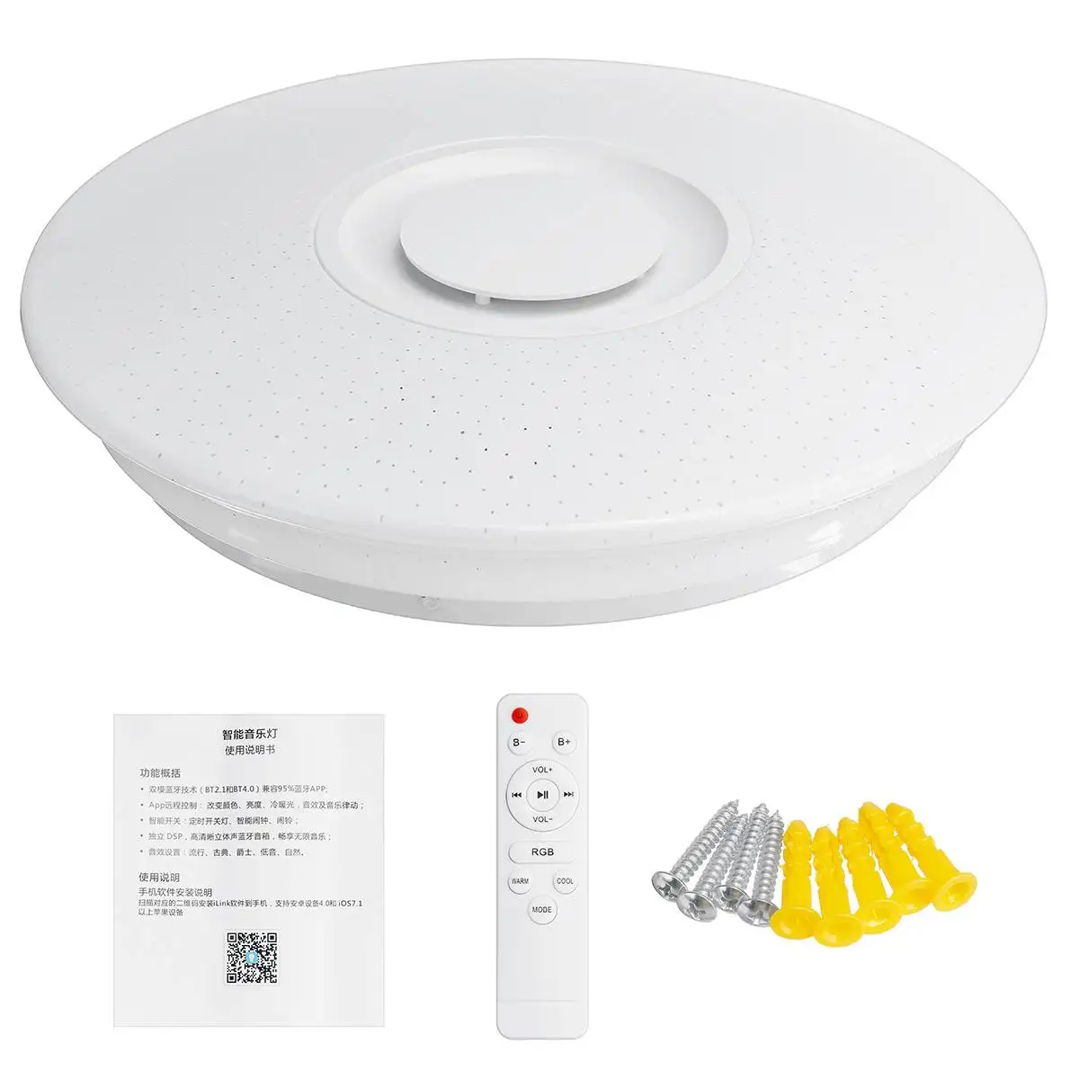 

Modern RGB LED Ceiling Lights Home lighting 36W 72W APP bluetooth Music Light Bedroom Lamps Smart Ceiling Lamp+Remote Control