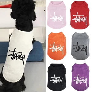 Pet Vest Cotton T shirt Dog Summer Clothes Puppy French Bulldog Pug Apparel Costumes Pets Coat Medium Dogs Clothing