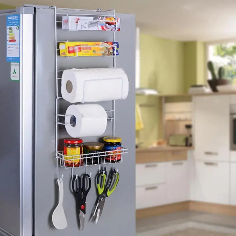 Стеллаж для кухонной боковой полки настенная подвесная стойка хранения