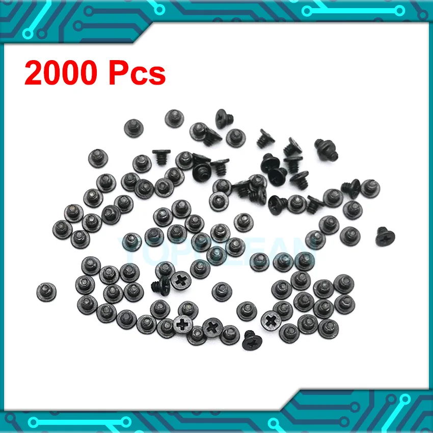 2000 шт./компл. новые черные винты для клавиатуры Macbook Pro Air Retina A1278 A1286 A1297 A1465 A1466 A1398