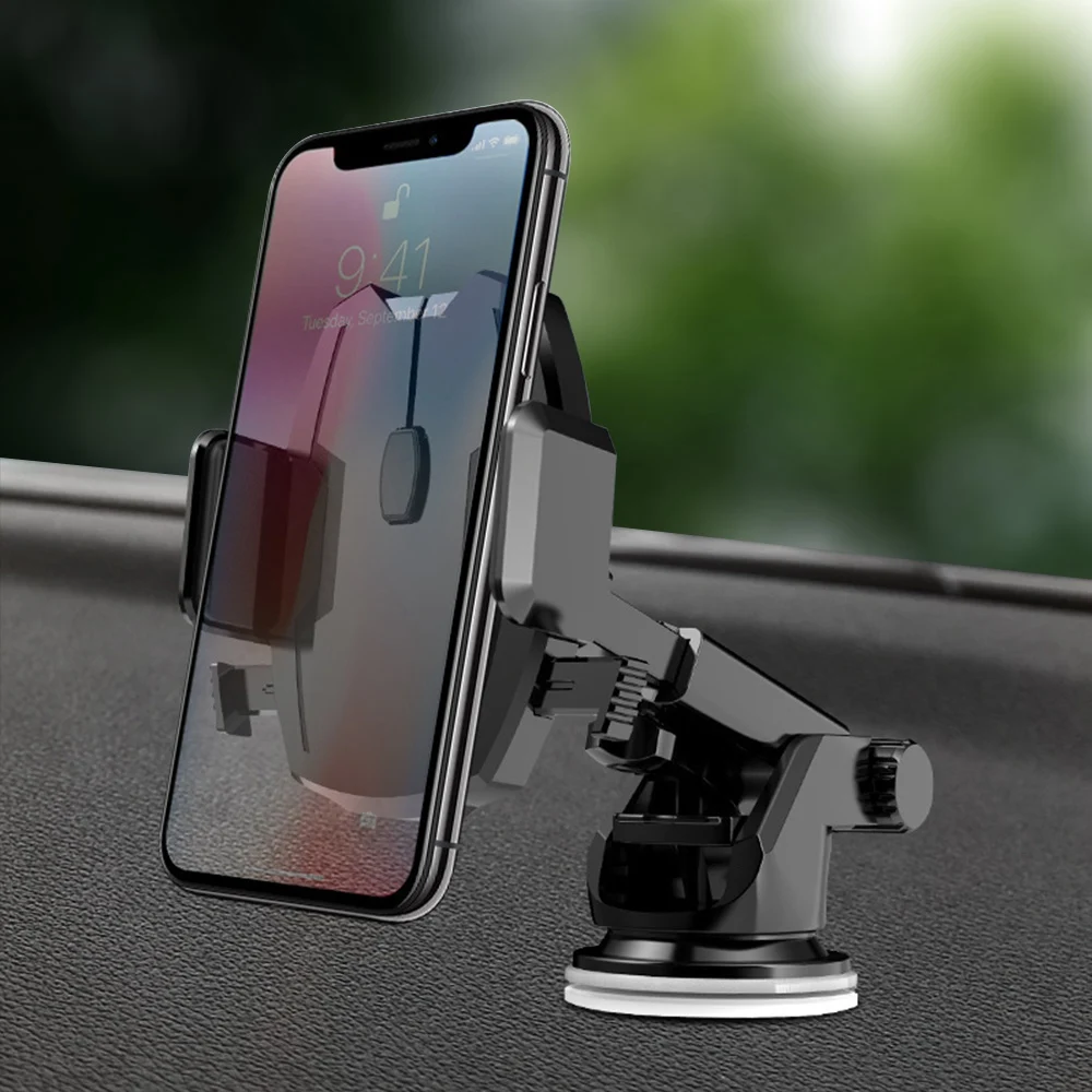 Универсальные автомобильные крепления 360 Вращающийся масштабируемый Автомобильный держатель для телефона лобовое стекло приборная панель сильная присоска держатель для мобильного телефона