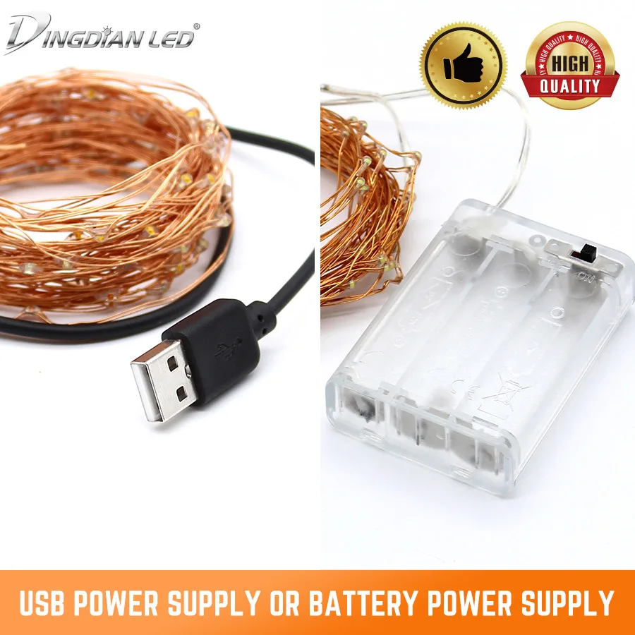DINGDIAN светодиодный светильник праздничный медный провод модный USB/Украшение