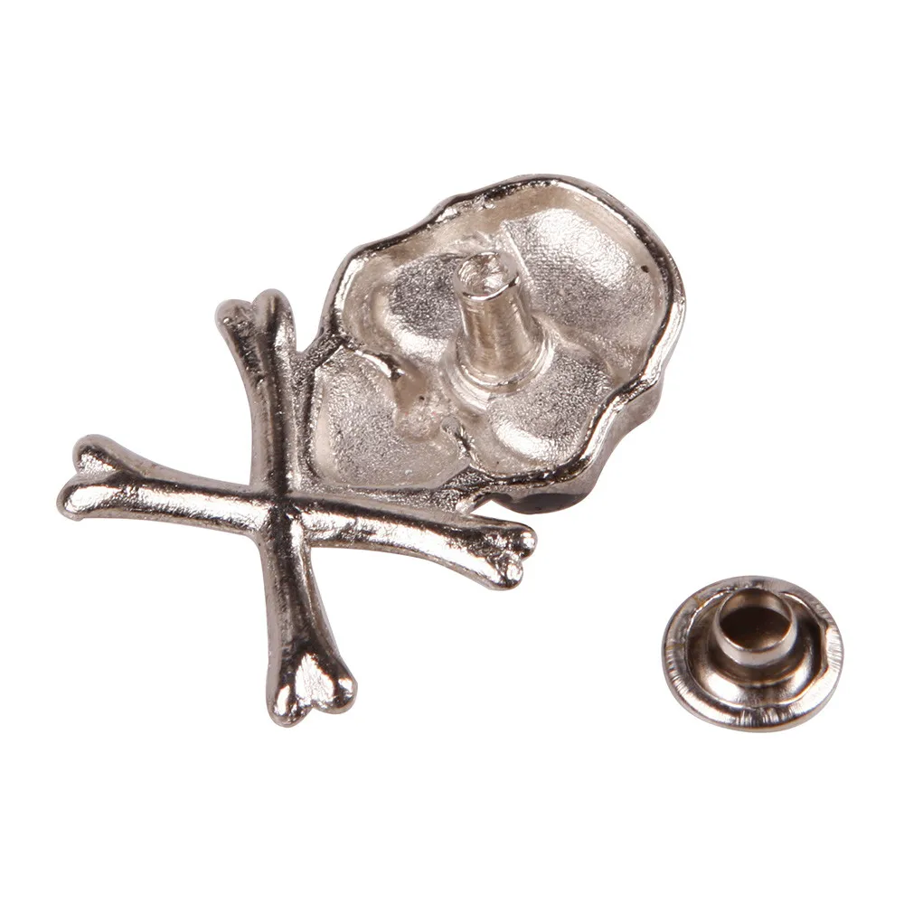 

Cool Skull Ghost Rivet Stud Punk for Bracelet Bag Leather DIY Craft DIY On Bags Leather Bracelets Clothes #24998 Free shipping